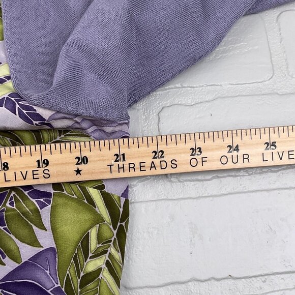 Josephine Chaus 3Pc Set Women Medium Purple Floral Jacket Cardigan Top Silk - Picture 15 of 16